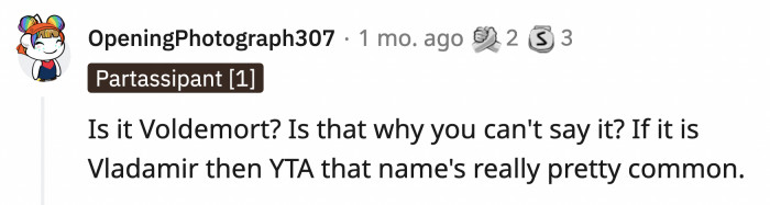 She was so offended by the name that she couldn't even type it out for her post