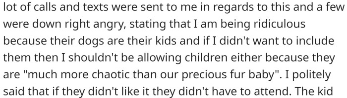 It all led to a bunch of angry texts.