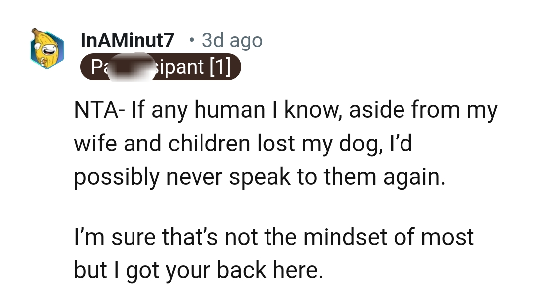 Never speaking to them again