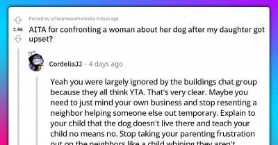 Man Confronts Woman Living In Building That Doesn't Allow Pets After Her Dog Upsets His Daughter