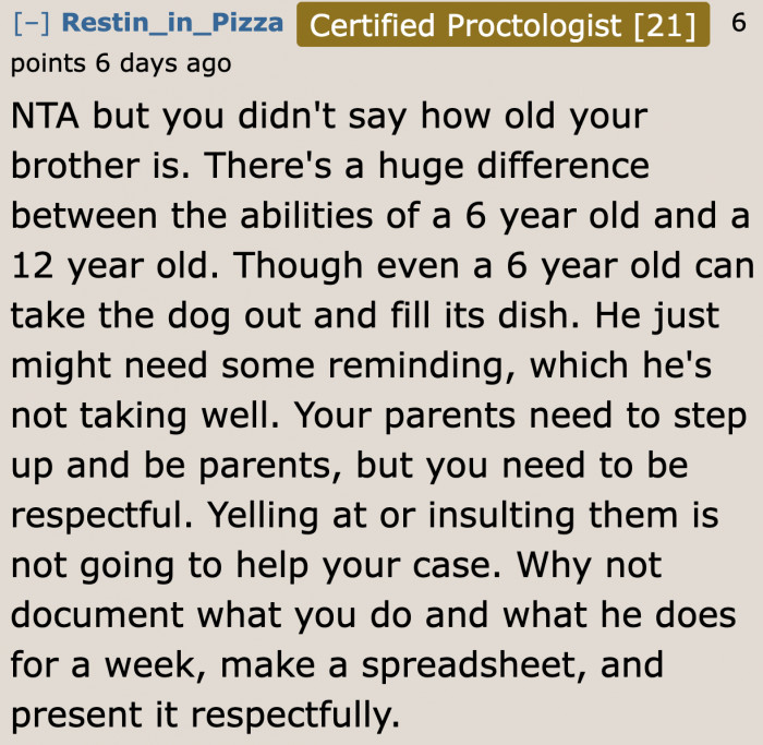 Others wanted to know how old the brother is.