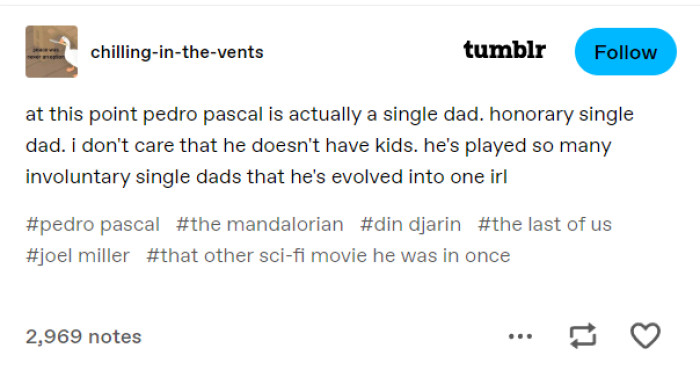 3. Pedro Pascal is a single dad