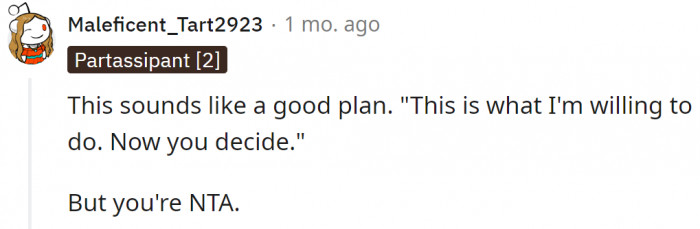 It could be a good plan