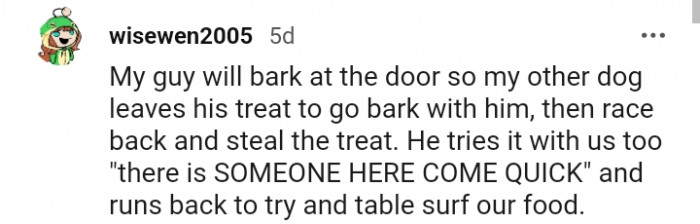 21. There is someone here, come quick