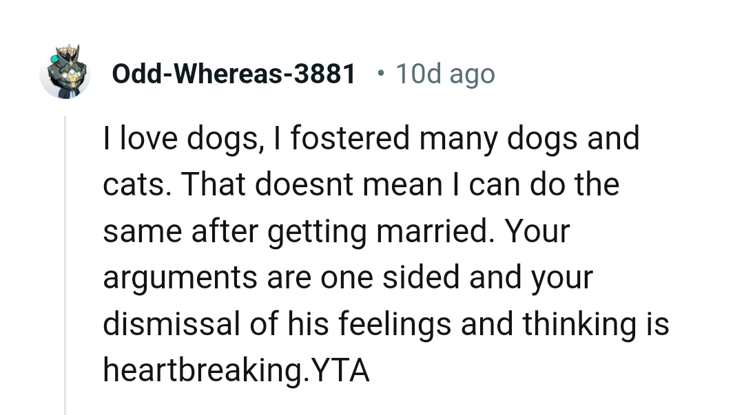From a Redditor who has fostered many animals