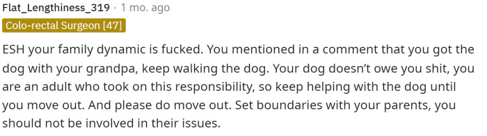 This person declares that everyone is at fault and that there are several issues in their family that need to be addressed.
