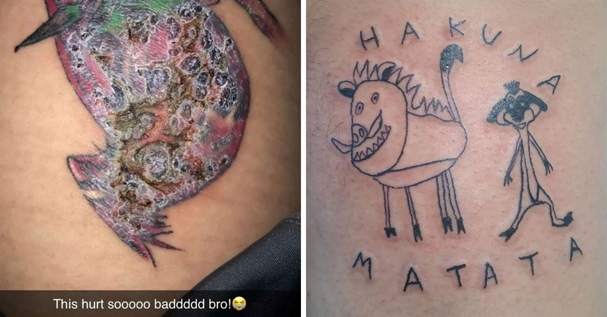 Enjoy These 50 Pictures Of People Totaly Oblivious To How Bad Their Tattoos Are, As Shared By A Facebook Page