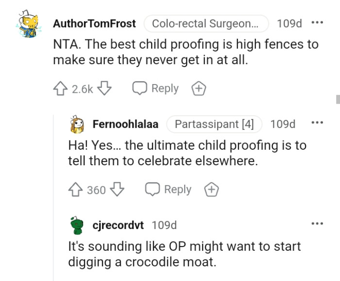 Getting a high-fenced baby-proof