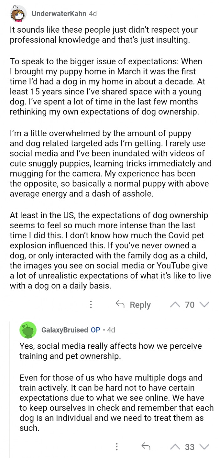 #13 Indeed, the shared professional advice was taken for granted.