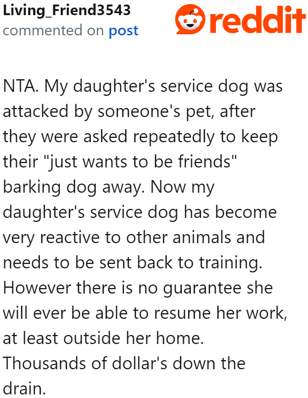 Entitlement can put the service dog at risk.