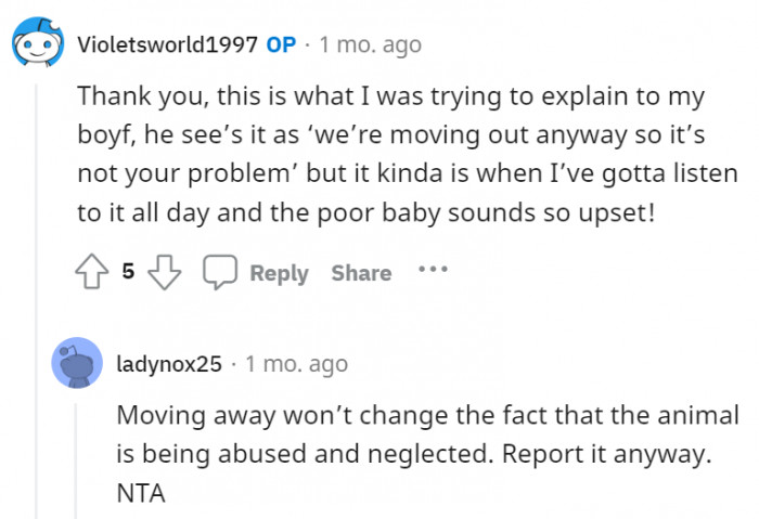 5. Just because you're moving away doesn't make it any less your problem