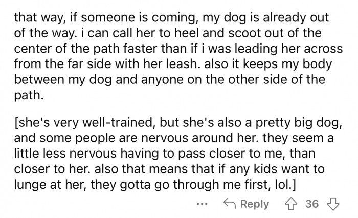 "If any kids want to lunge at her, they gotta go through me first."