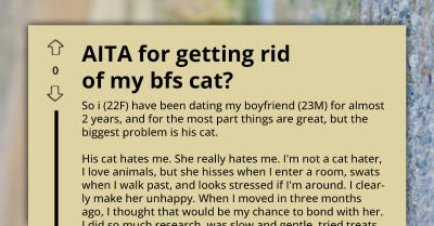 Girlfriend Secretly Re-Homes Partner’s Cat While He’s Away On A Work Trip