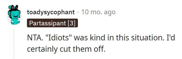 18. The cat owner was even kind given the situation