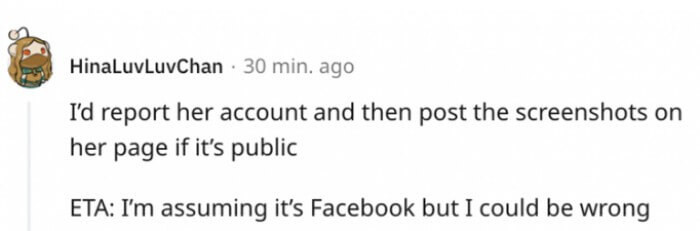 I'll post the screenshots on her page if she's public