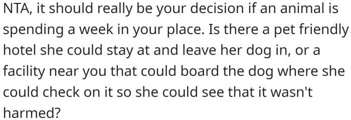 It should really be OP’s decision