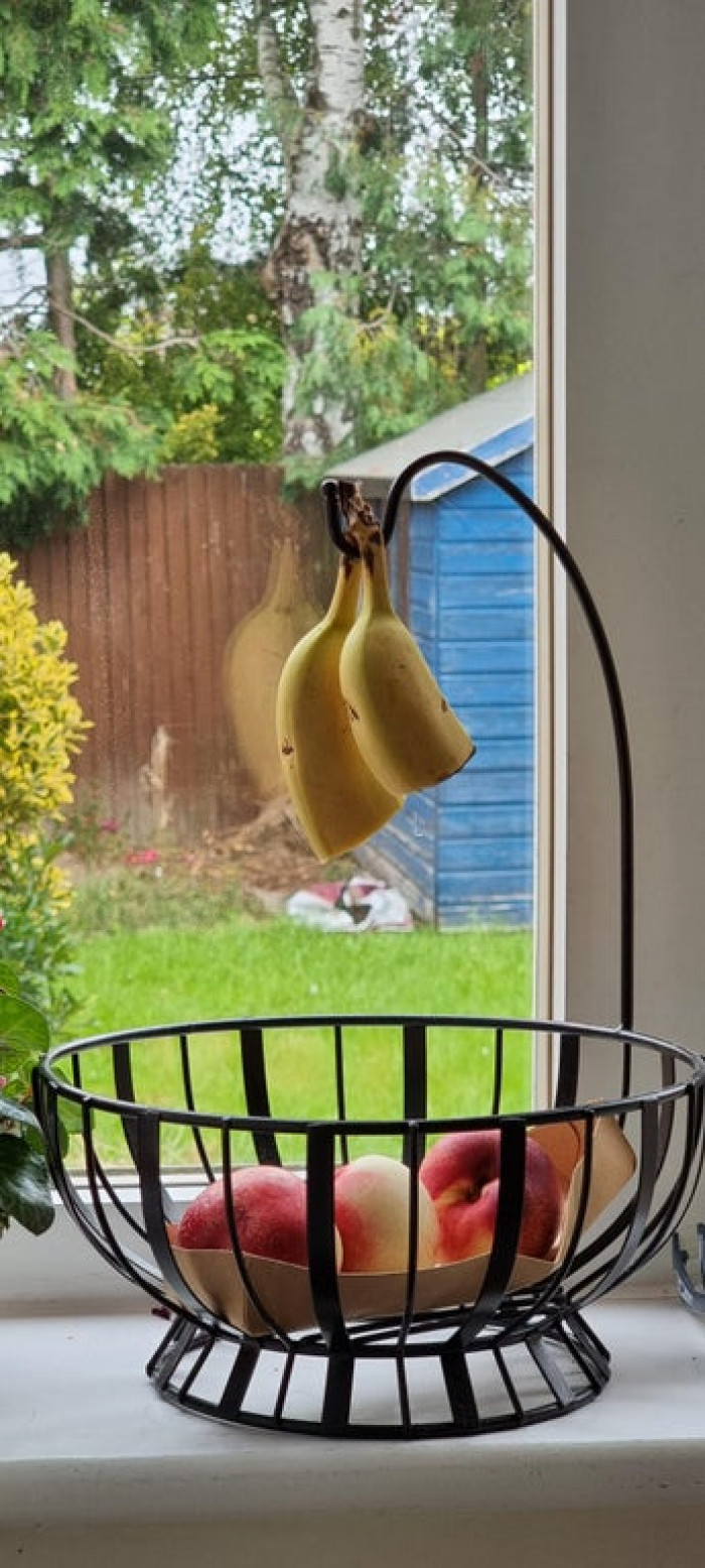 53. My lunatic wife cuts bananas in half and just leaves the top