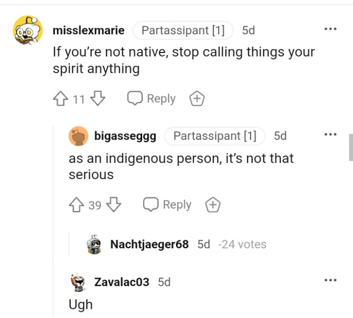 The OP should stop being naive and referring to things as spirit anything