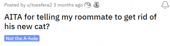 Here's the post under the r/AITA subcommunity: