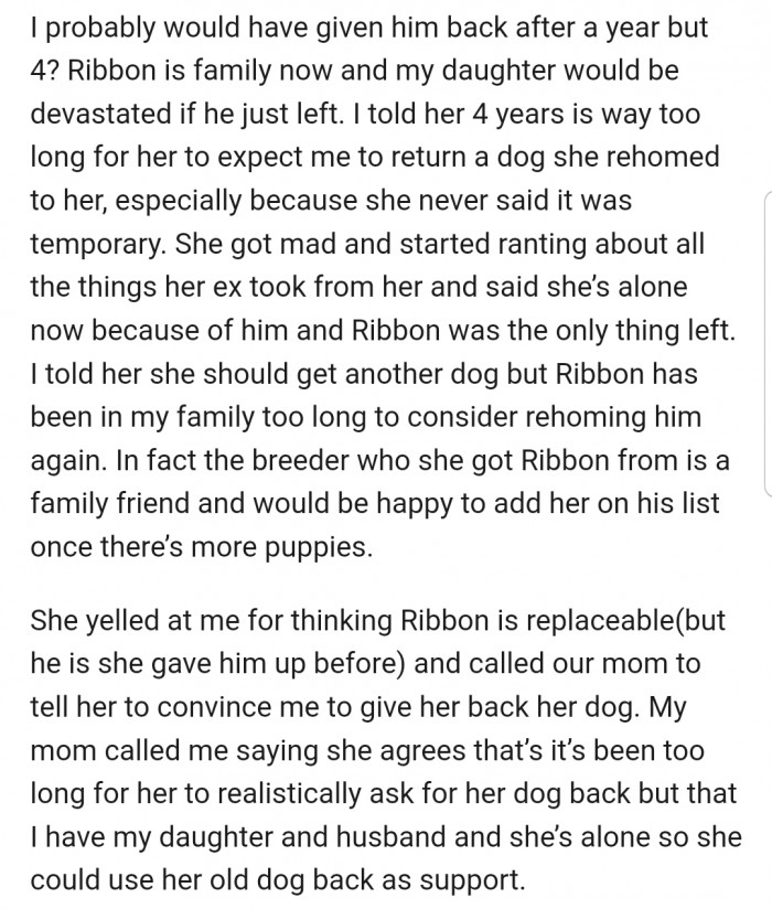 OP isn't about to give Ribbon away without a fight.